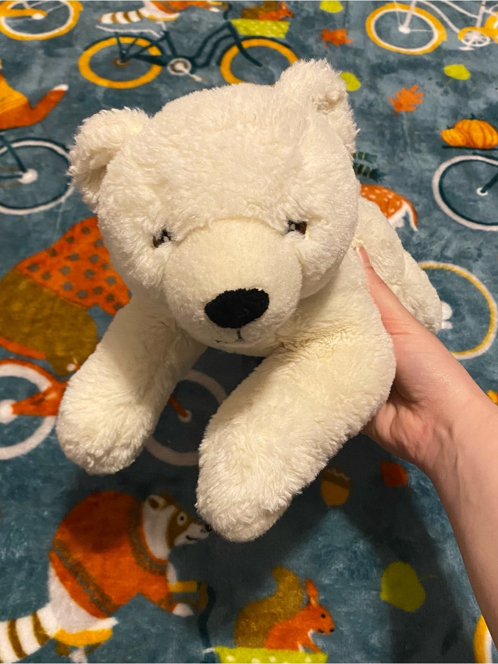White 12in Wild Republic Polar Bear Cub Plush - Realistic Plush